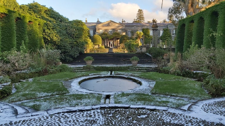 Spanish Garden in winter at Mount Stewart, County Down